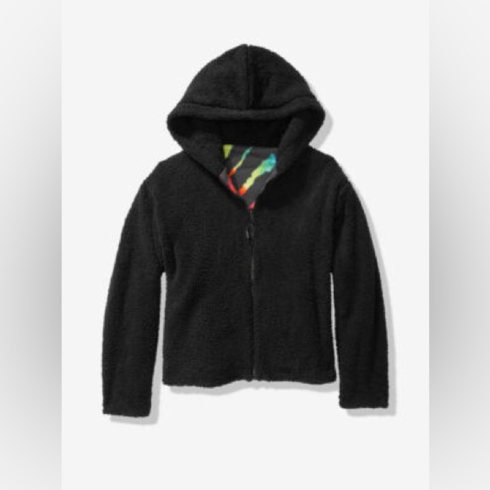 Victoria’s Secret Pink Reversible Sherpa Lined Full-Zip With Hoodie in Rainbow